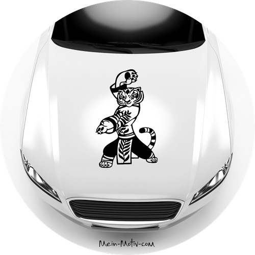 Adesivo auto kung panda - adesivo,