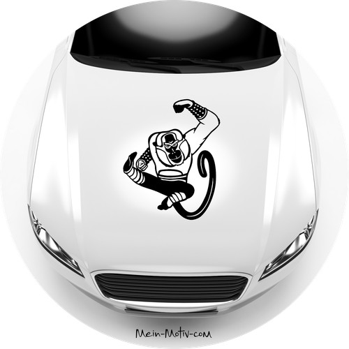 Adesivo auto kung panda - auto,