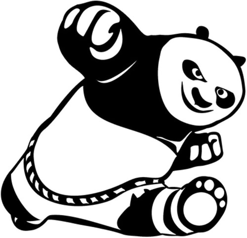 Adesivo vinile kung panda - kung,