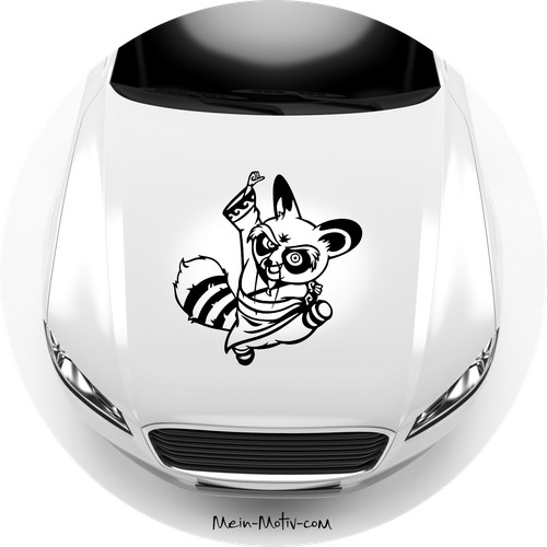 Adesivo auto kung panda - fu,