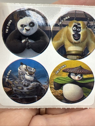 Foglio adesivo kung panda - kung, fu