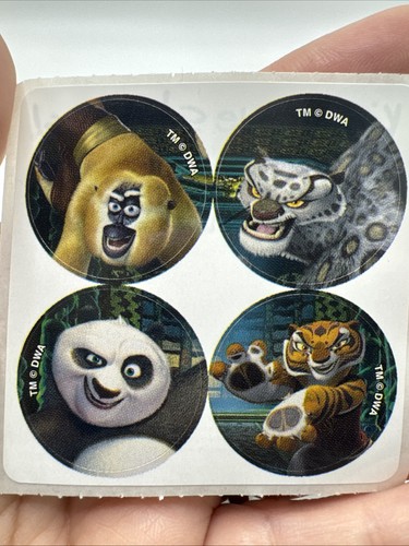 Foglio adesivo kung panda - kung, fu