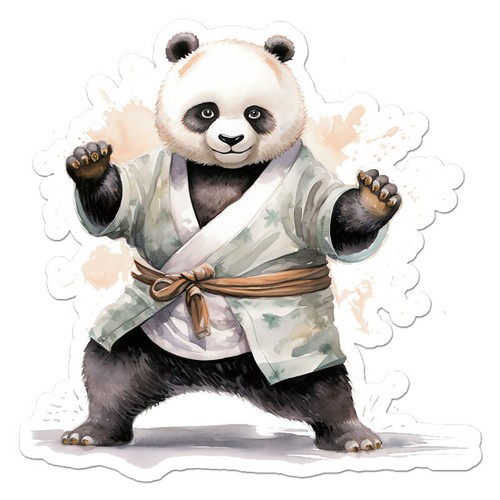 Panda kung karate - panda, adesivo