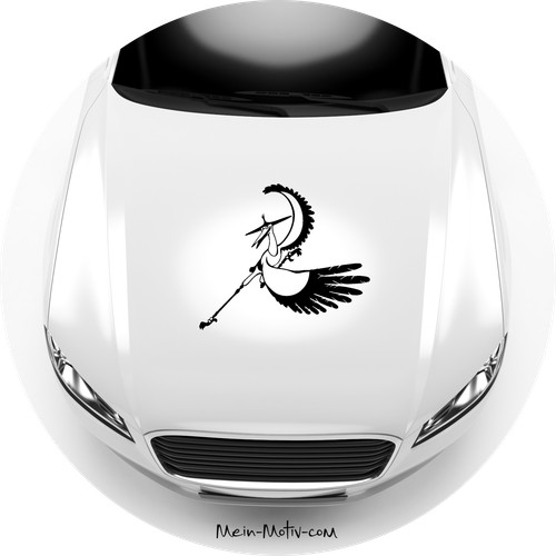 Adesivo auto kung - fu,